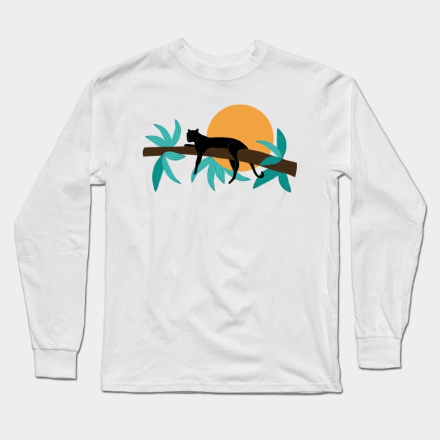 Panther on the three Long Sleeve T-Shirt by grafart